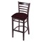 Holland Bar Stool Co 30" Bar Stool, Dark Cherry Finish, Canter Bordeaux Seat 314030DC005 - alternate 1